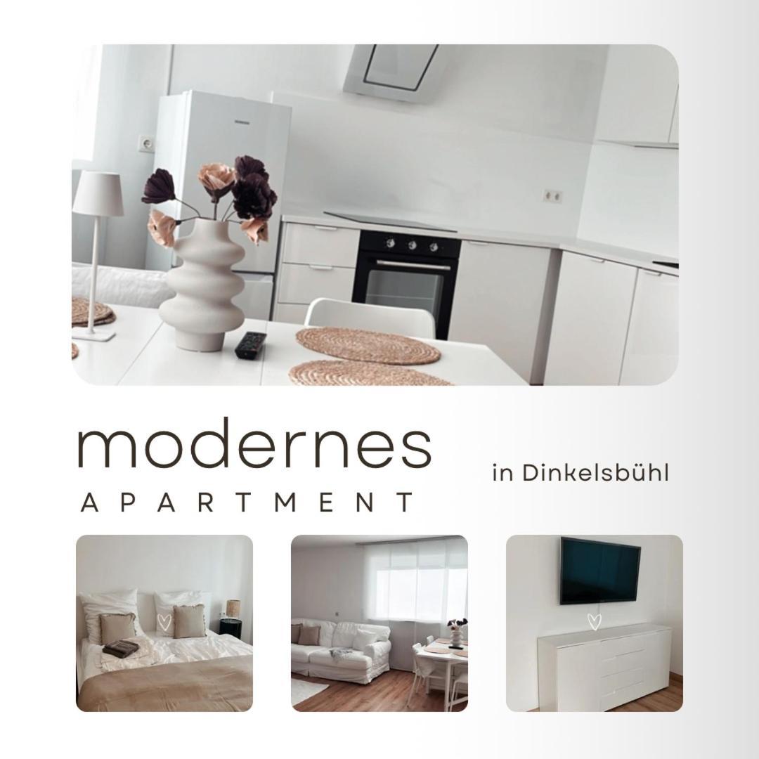 Moderne Ferienwohnung In Dinkelsbuehl Luaran gambar